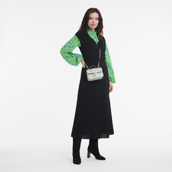 Box-Trot XS Crossbody bag , Green-gray - Leather