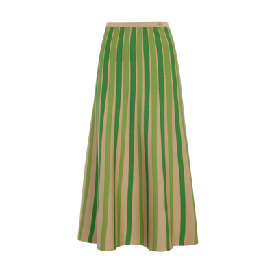 Skirt , Heritage Green - Fluid knit