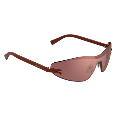 墨镜 , 砖红色 - 植物性树脂材料