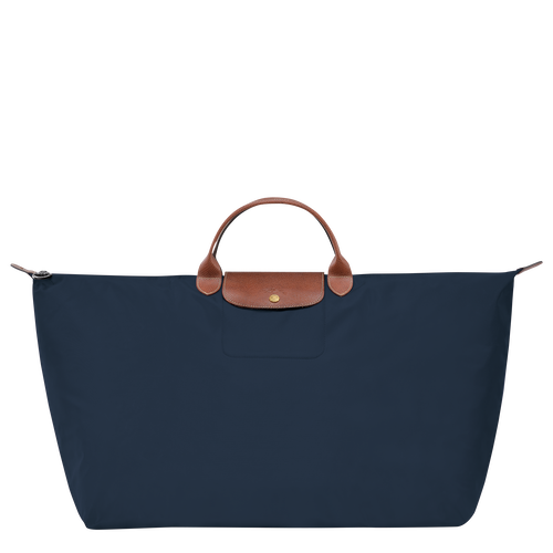 Le Pliage Original M Travel bag , Navy - Recycled canvas - View 1 of  7