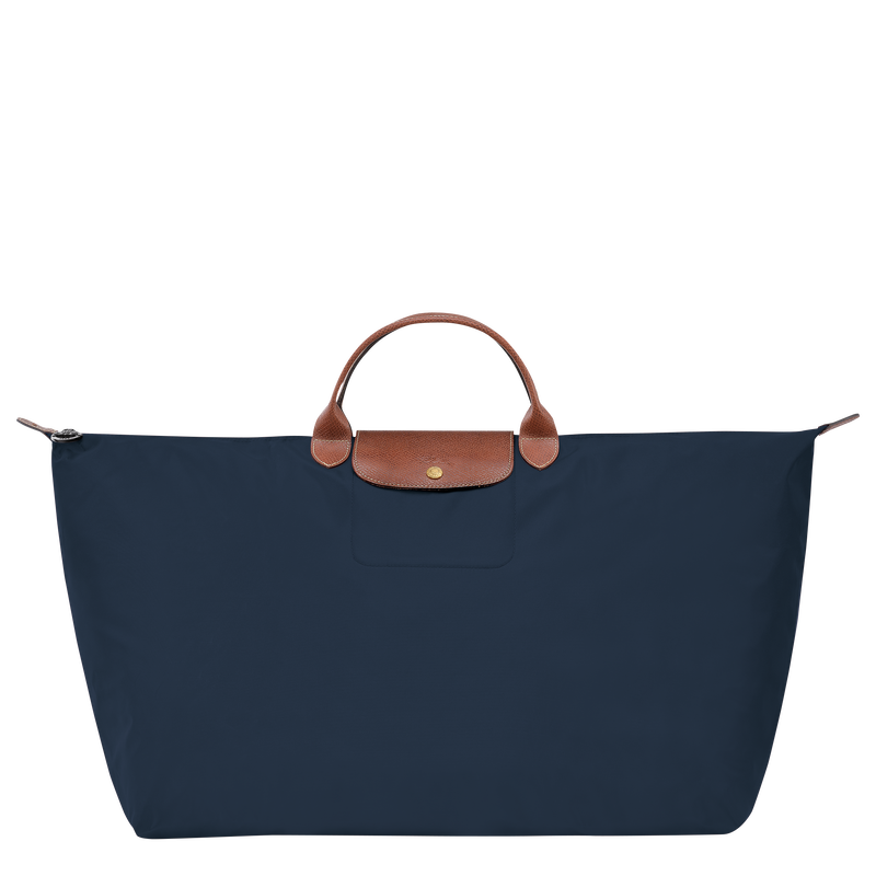 Le Pliage Original M Travel bag , Navy - Recycled canvas  - View 1 of  7