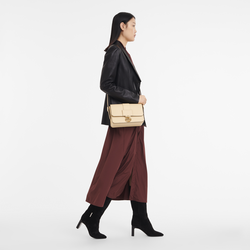 Box-Trot M Crossbody bag , Straw - Leather