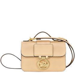 Box-Trot XS Crossbody bag , Straw - Leather