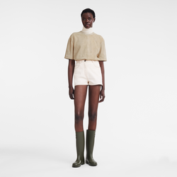 Spring/Summer 2023 Collection Shorts , Ecru - Cotton