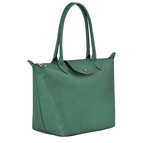 Le Pliage Xtra M Tote bag , Sage - Leather - View 3 of  4