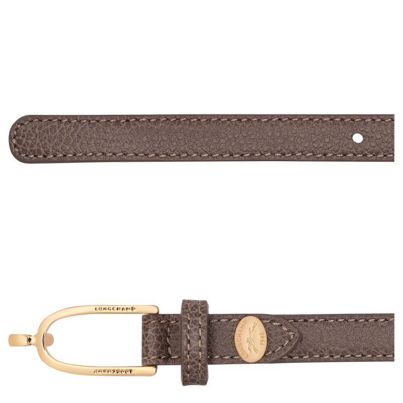 女士皮带 , 褐灰色 - 皮革  - 查看 3 3