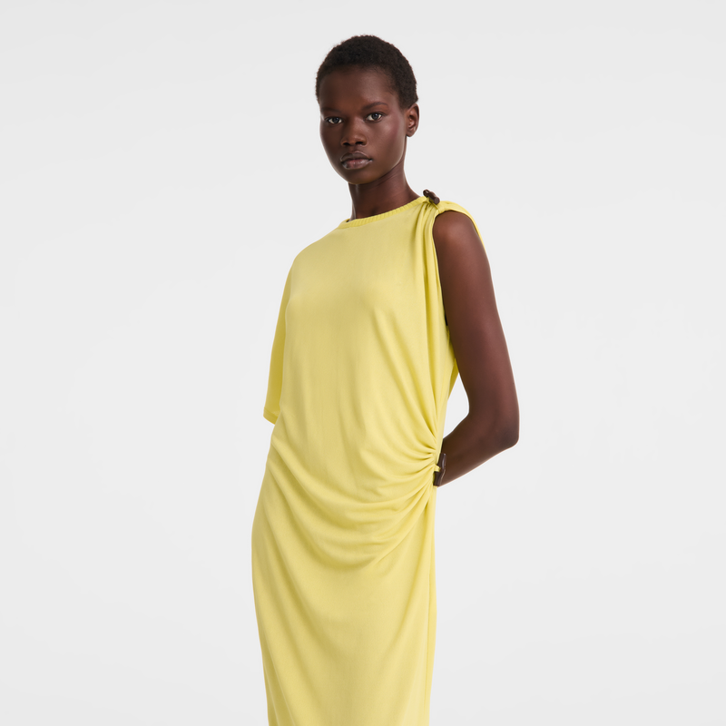 Dress , Lime - Crepe jersey  - View 3 of  5