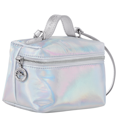Le Pliage Collection XS Crossbody bag , Silver - Canvas - View 3 of  4