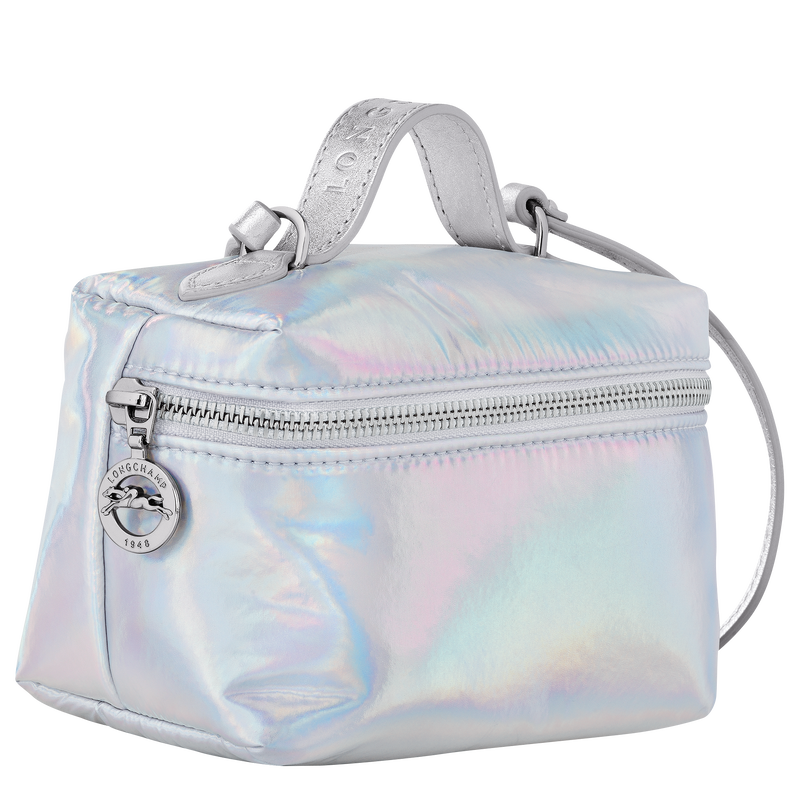 Le Pliage Collection XS Crossbody bag , Silver - Canvas  - View 3 of  4