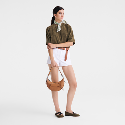 Longchamp 3D S 斜挎包 , 裸色 - 皮革