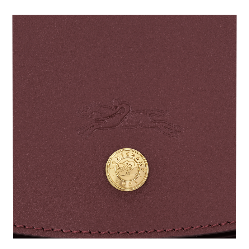 Épure M Crossbody bag , Burgundy - Leather  - View 5 of  5