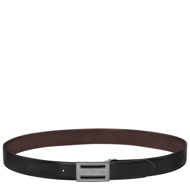 Delta Box Men's belt , Black/Mocha - Leather  - View 1 of  5