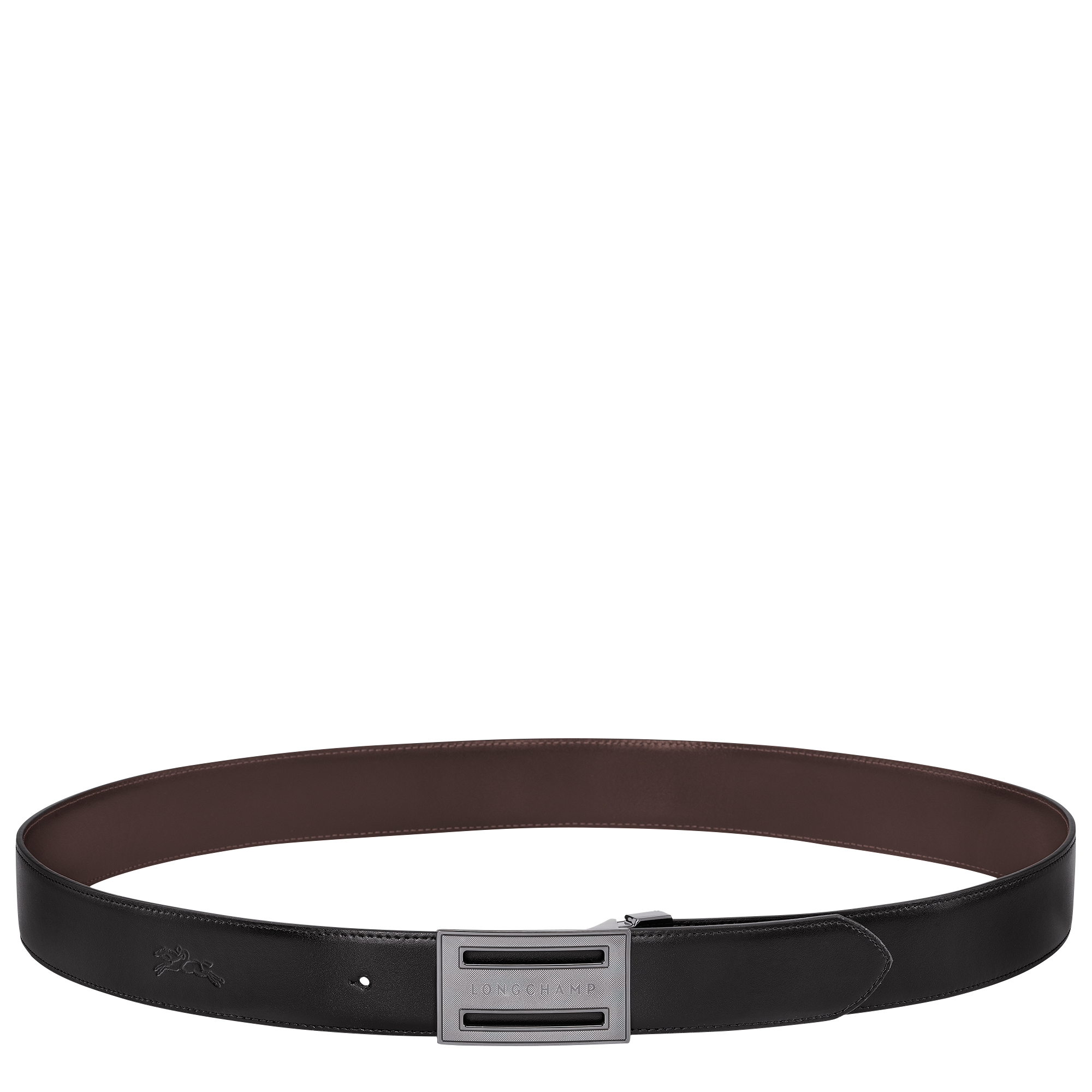 Men's belt, Black/Mocha - View 1 of
5 - zoom in Delta Box Men's belt, Black/Mocha