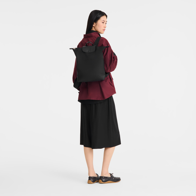 Le Pliage One M 双肩背包 , 黑色 - 再生帆布