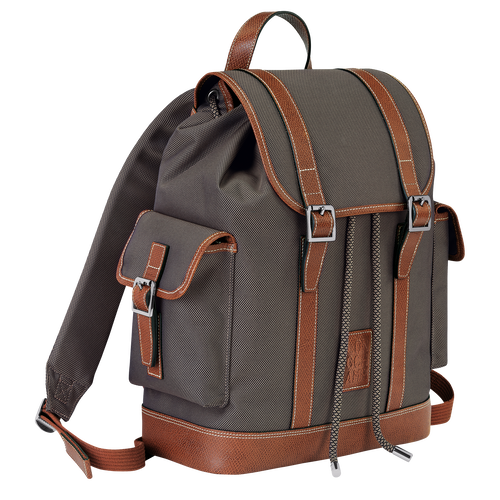 Boxford Backpack , Brown - Recycled canvas - View 3 of  4