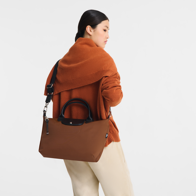 Le Pliage Energy L 手提包 , 巧克力色 - 再生帆布