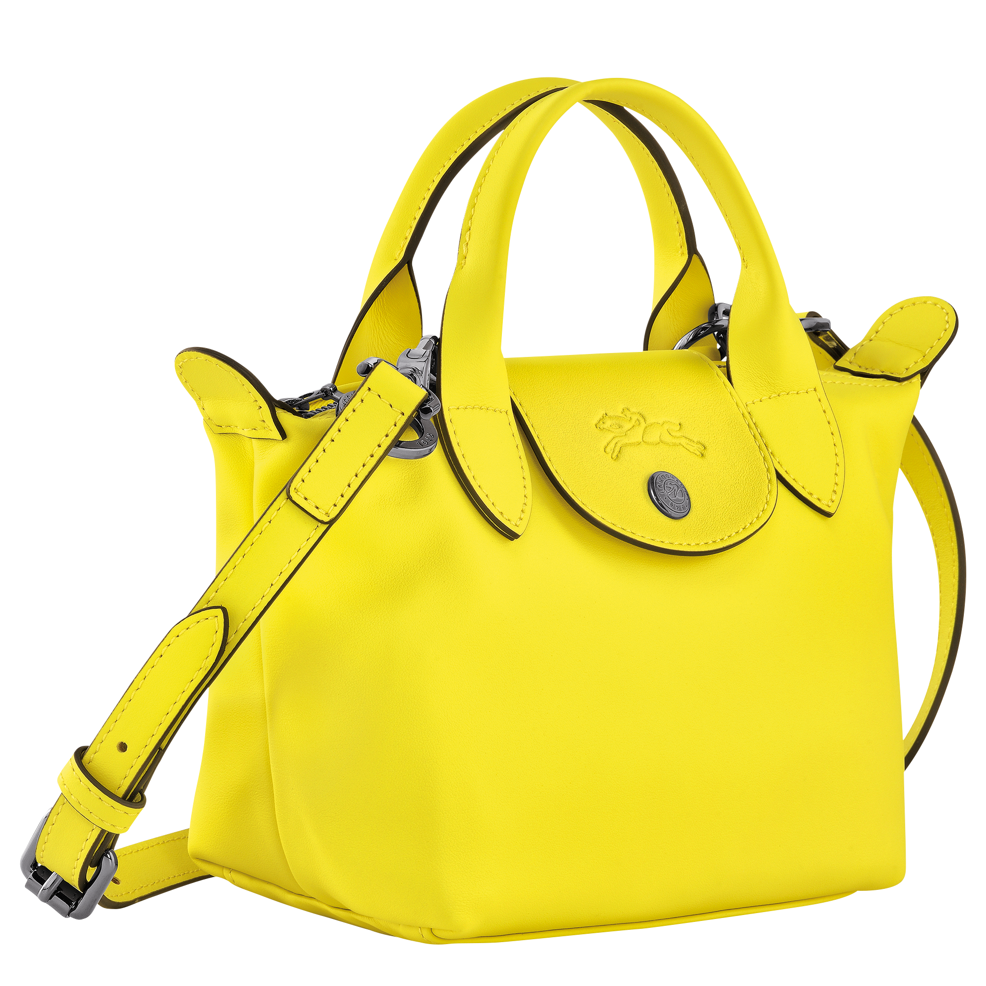 Le Pliage Xtra 迷你手提包XS, 柠檬黄