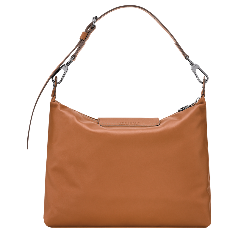 Le Pliage Xtra M Hobo 袋 , 腰果棕 - 皮革  - 查看 4 6