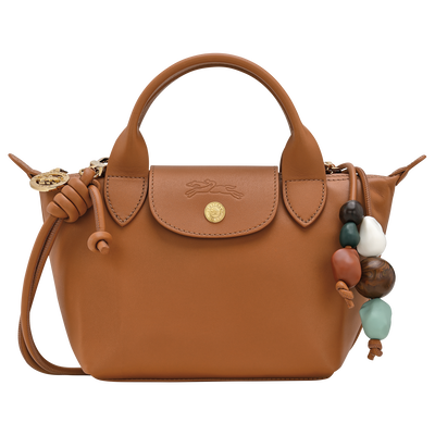 Le Pliage Xtra XS 手提包 , 腰果棕 - 皮革