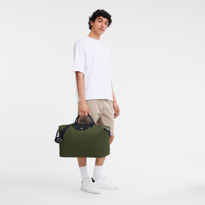 Le Pliage Energy L 旅行包 , 卡其色 - 再生帆布