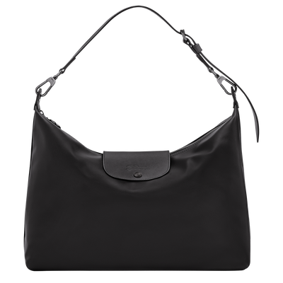 Le Pliage Xtra XL Hobo 袋 , 黑色 - 皮革