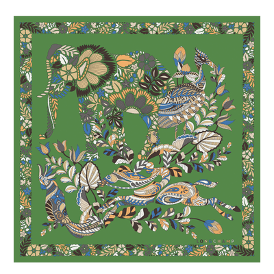 For&ecirc;t Longchamp 丝巾 50 , - 真丝