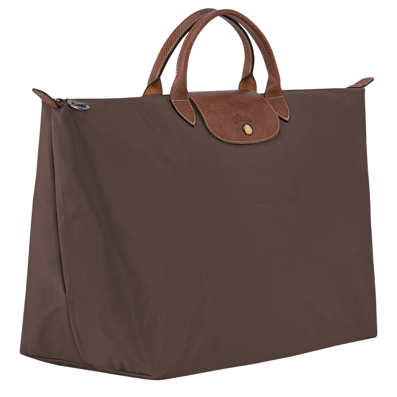 Le Pliage Original L Travel bag , Mocha - Recycled canvas  - View 2 of  6