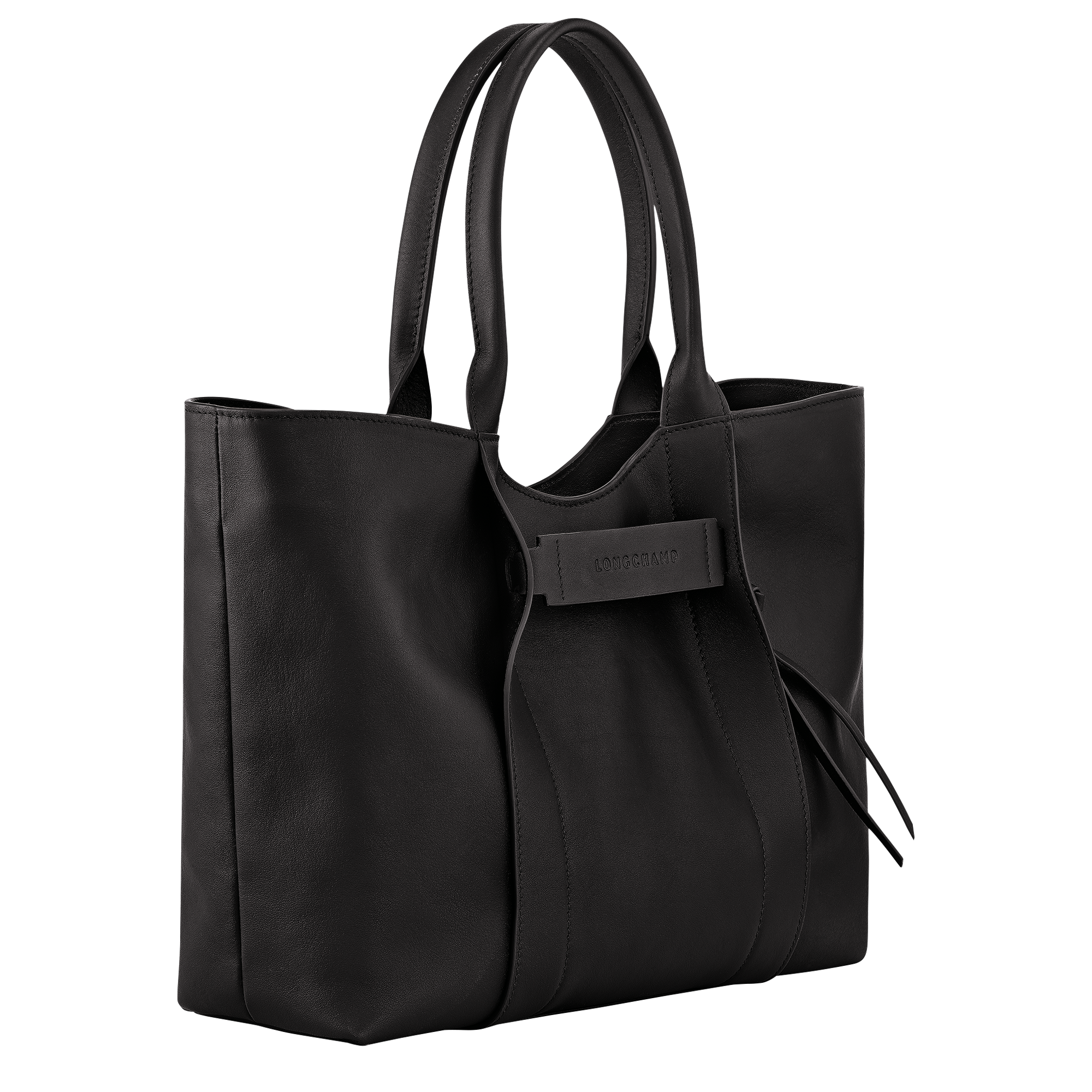 Longchamp 3D 单肩包  L, 黑色