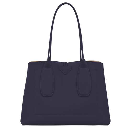 Roseau L Tote bag , Bilberry - Leather - View 4 of  4