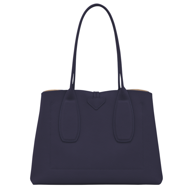 Roseau L Tote bag , Bilberry - Leather  - View 4 of  4