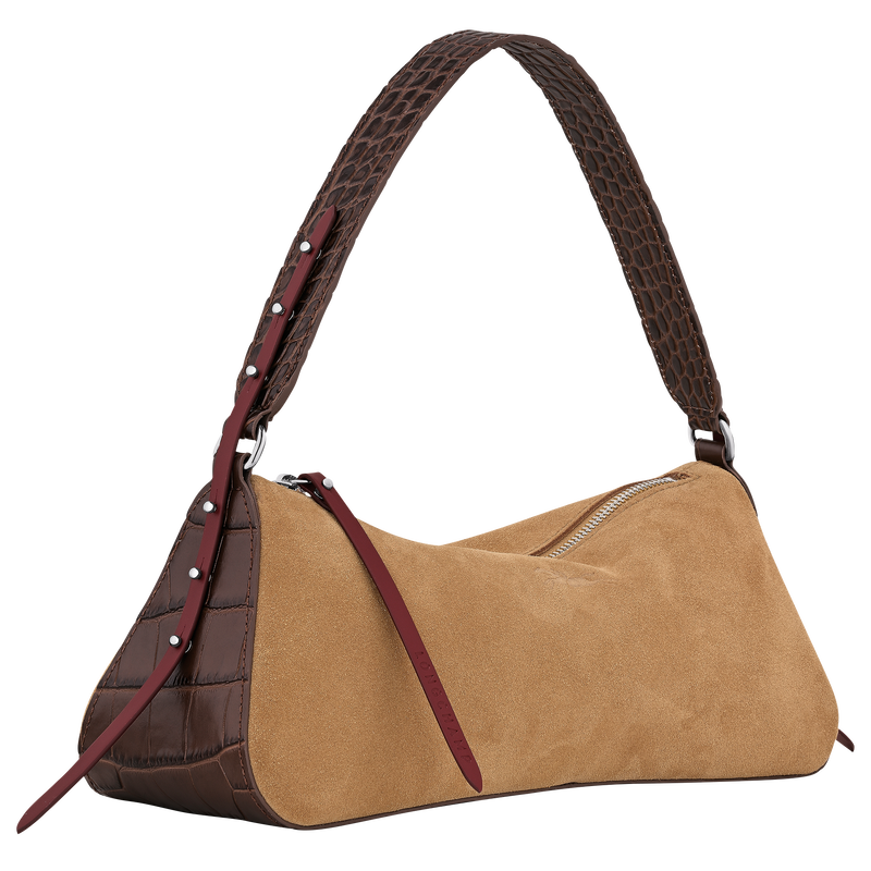 Re-Play S Shoulder bag , Coffee - Leather  - View 3 of  5