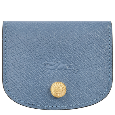 &Eacute;pure Card holder , Slate - Leather