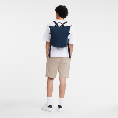Le Pliage Energy L 双肩背包 , 海军蓝色 - 再生帆布