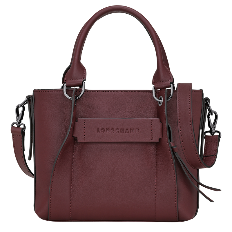 Longchamp 3D S 手提包 , 勃艮第色 - 皮革  - 查看 1 5