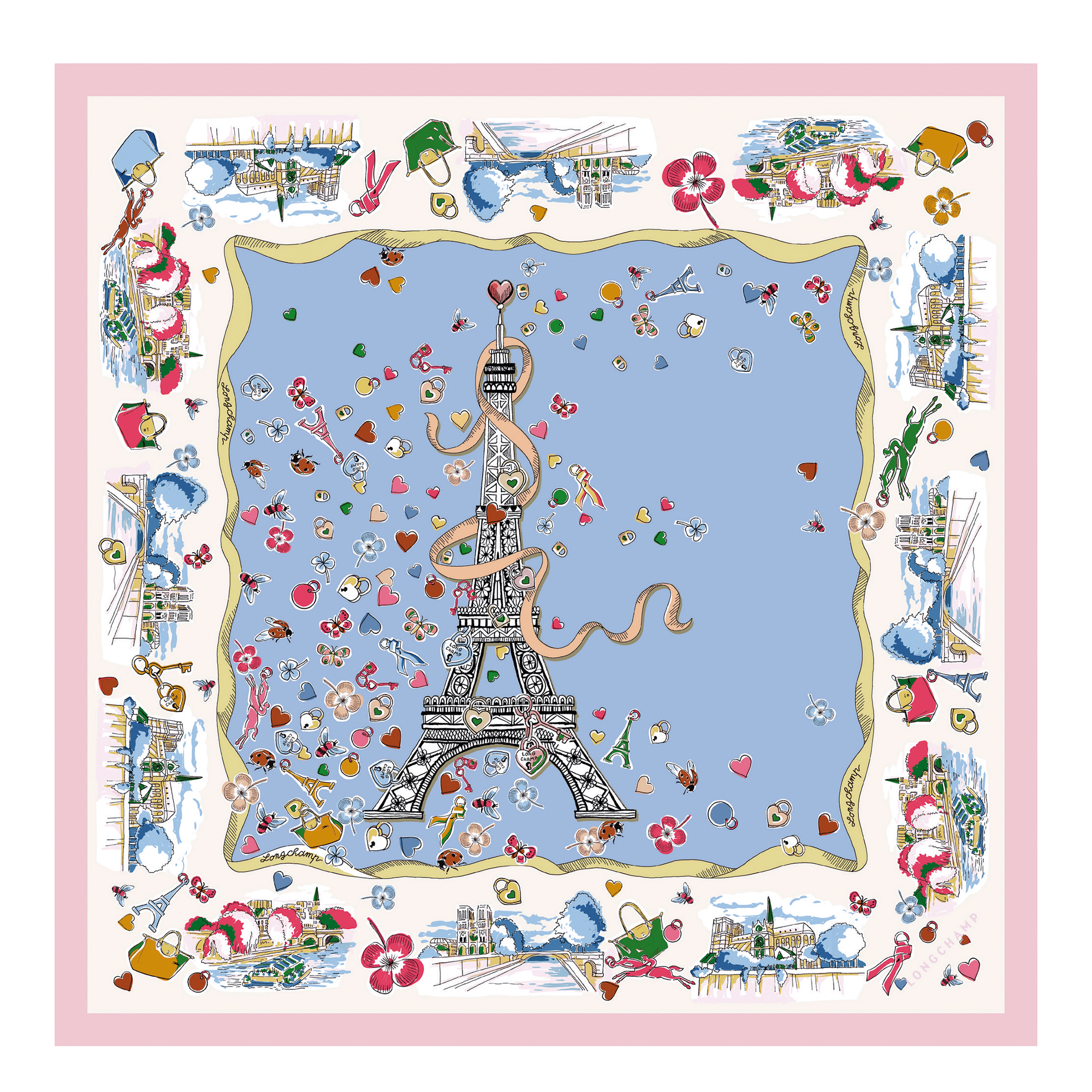 Tour Enchant&eacute;e 丝巾 50, Bright Blue