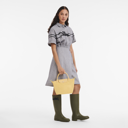 Le Pliage Green S 小号手提包 , 小麦黄 - 再生帆布