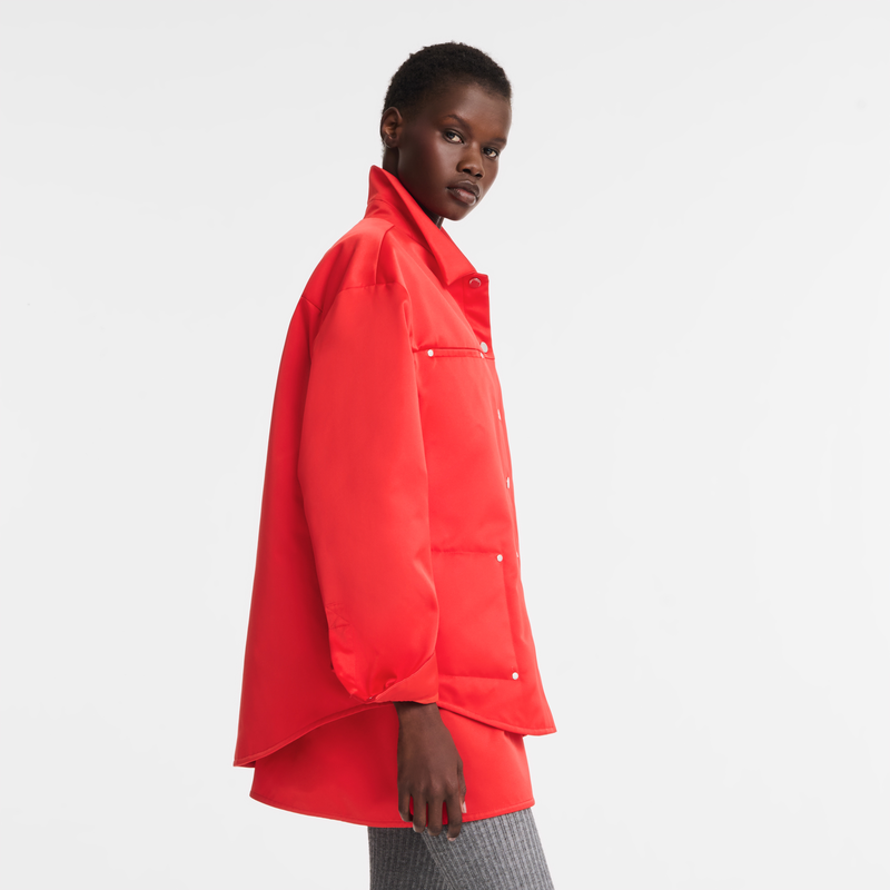 衬衫 , 红色 - 科技丝缎  - 查看 4 5