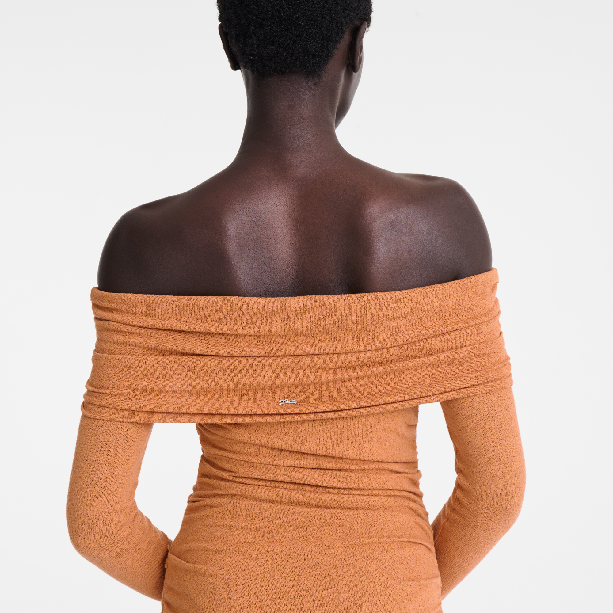 null 长款连衣裙, 琥珀棕