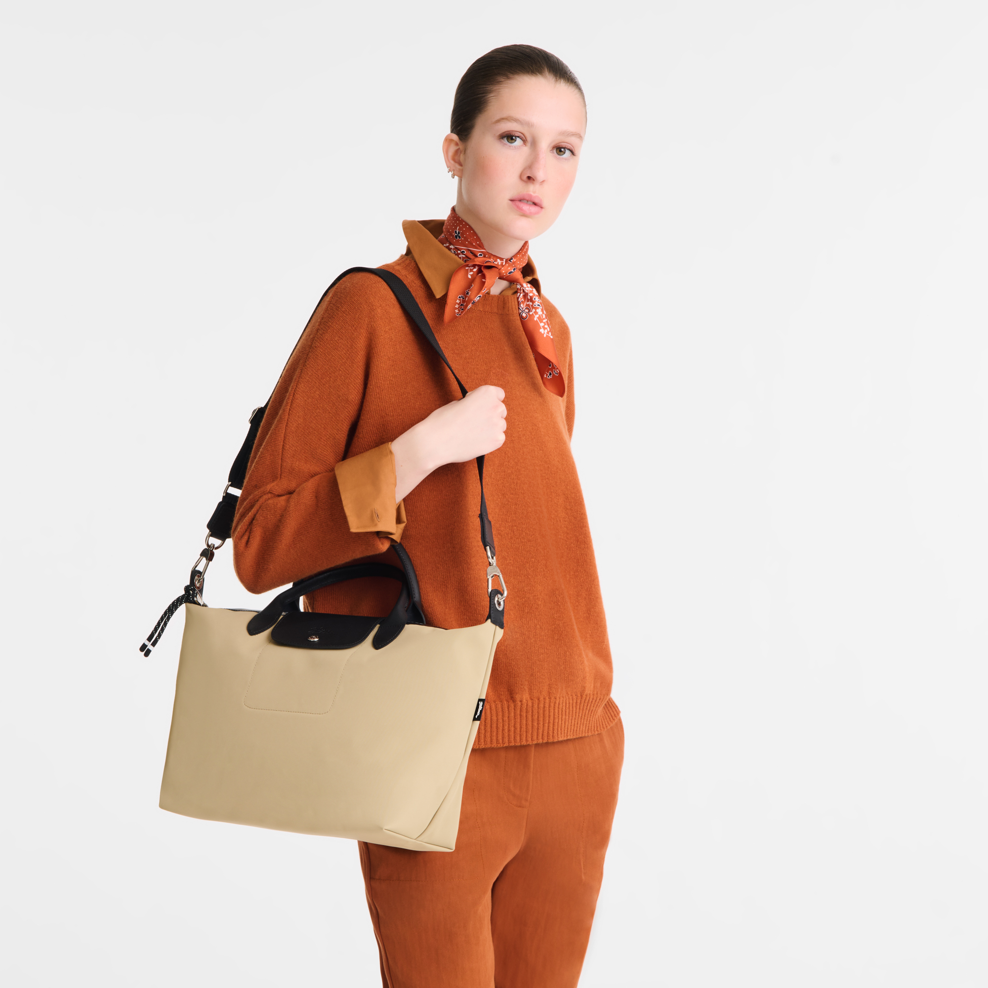 Le Pliage Energy Handbag L, Clay