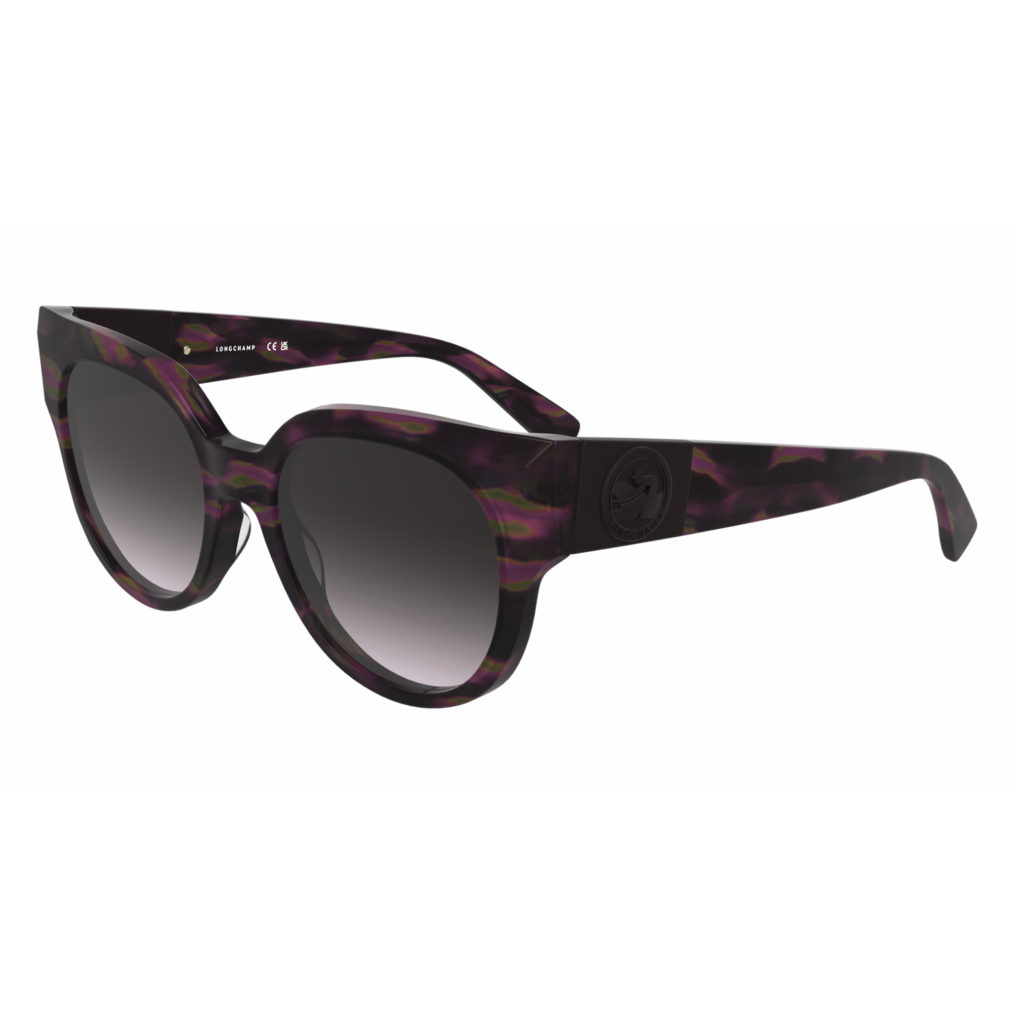 Sunglasses, Havana Brown/Violet/Pink - View 2 of
2 - zoom in null Sunglasses, Havana Brown/Violet/Pink