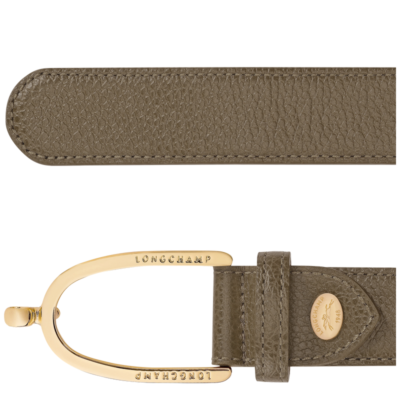 女士皮带 , 刺山柑绿 - 皮革  - 查看 3 3