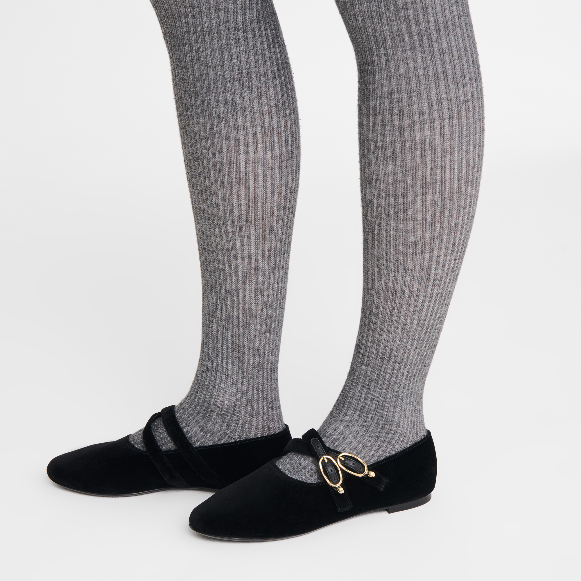 Le Foulonn&eacute; Ballerinas, Black