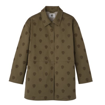 Coat , Artichoke - Embroidered gabardine