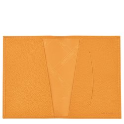 Le Foulonné Passport cover , Apricot - Leather