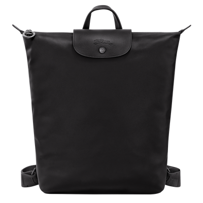 Le Pliage Xtra M Backpack , Black - Leather