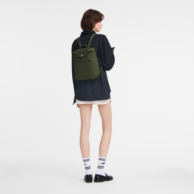 Le Pliage Green M 双肩背包 , 森林绿 - 再生帆布