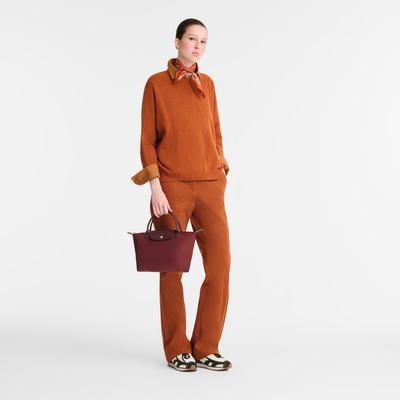 Le Pliage Green S 手提包 , 石榴色 - 再生帆布