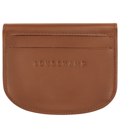&Eacute;pure Card holder , Cognac - Leather