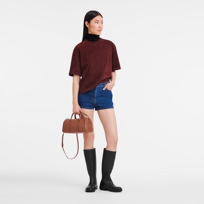 Daylong M Handbag , Cognac - Leather