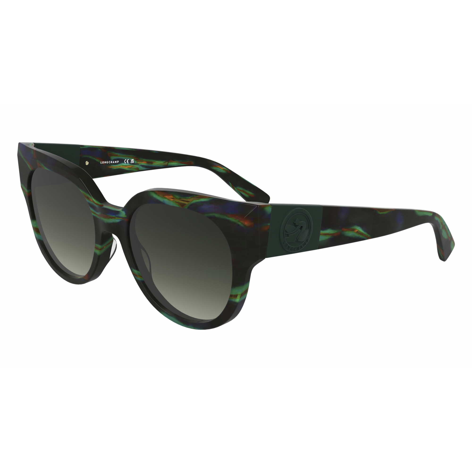 Sunglasses, Havana Black/Green/Orange - View 2 of
2 - zoom in null Sunglasses, Havana Black/Green/Orange